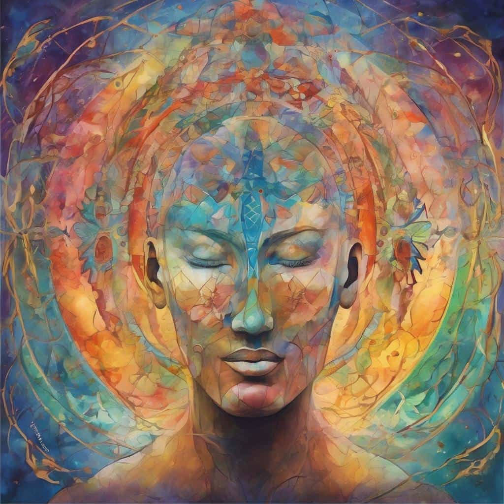 Ζωγραφιά με εντυπωσιακή γυναικεία μορφή, διέγερση δημιουργικότητας και θετικής ενέργειας.